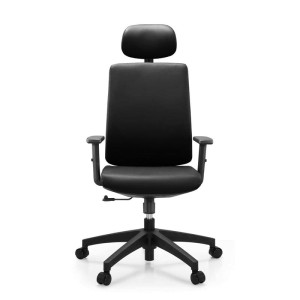 CF8200 Πολυθρόνα Γραφείου Διευθυντή, Pu Μαύρο